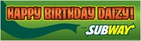 Daizy Bday Banner Subway Daizy Bday Banner Subway