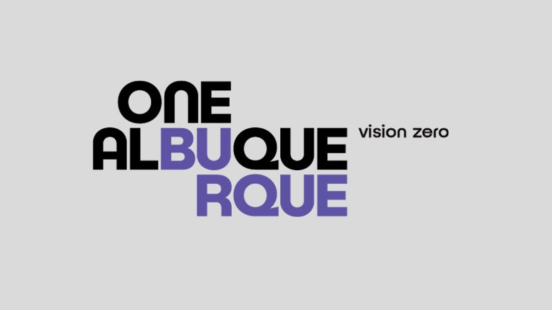 One Albuquerque Vision Zero Logo Section Highlight Block