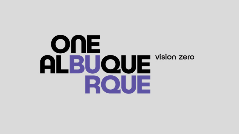 One Albuquerque Vision Zero Logo Section Highlight Block
