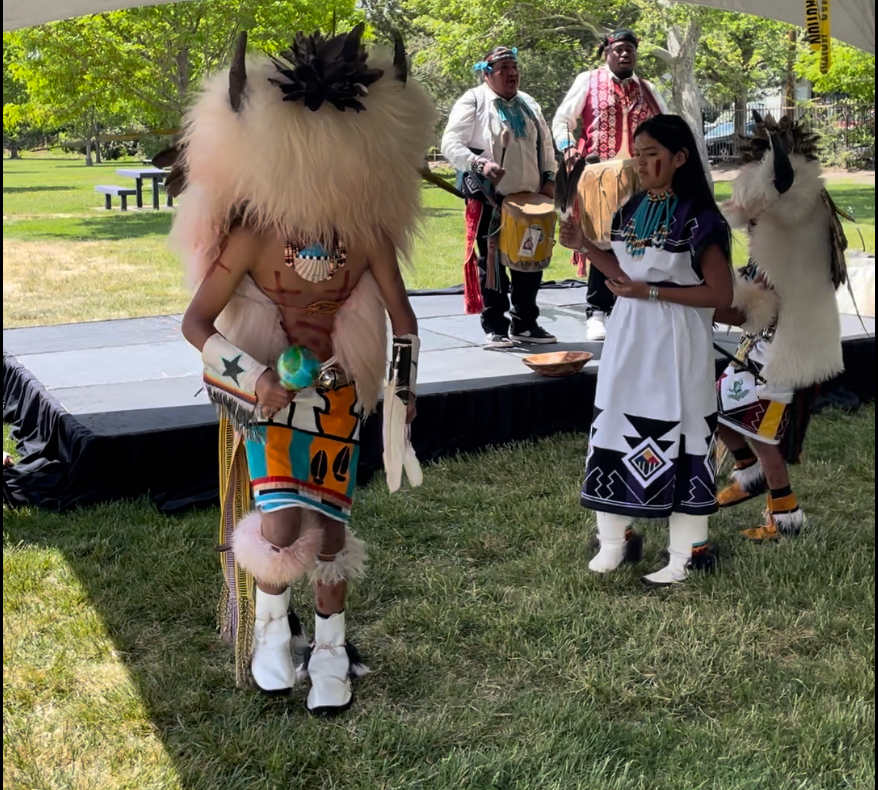 Zuni Water Striders perform at the 2024 Singing Arrow Multicultural Arts Festival.