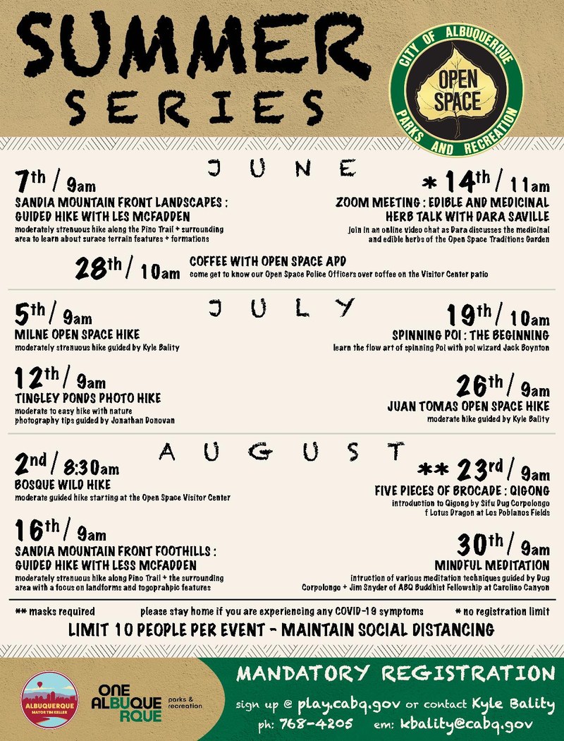 Open Space Summer Series Returns for 2020 Season Open Space Summer Series Returns for 2020 Season