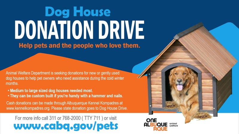 City Hosts Dog House Drive City Hosts Dog House Drive