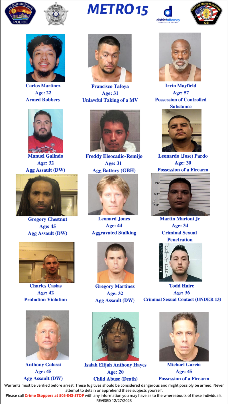 Metro 15 List Metro 15 List